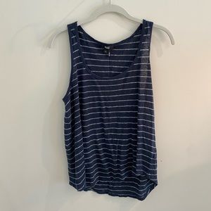 Blue & White Striped Tank | Paige